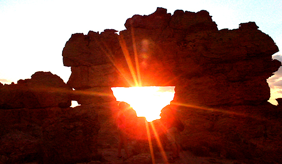 sun set at isalo national park